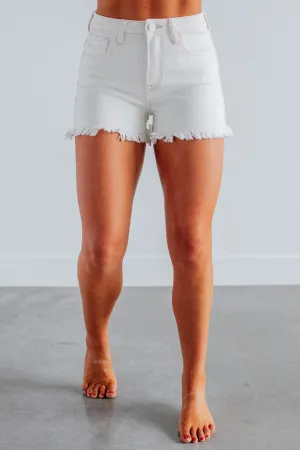 Gabby Risen Shorts - Cream Anti Static Fabric