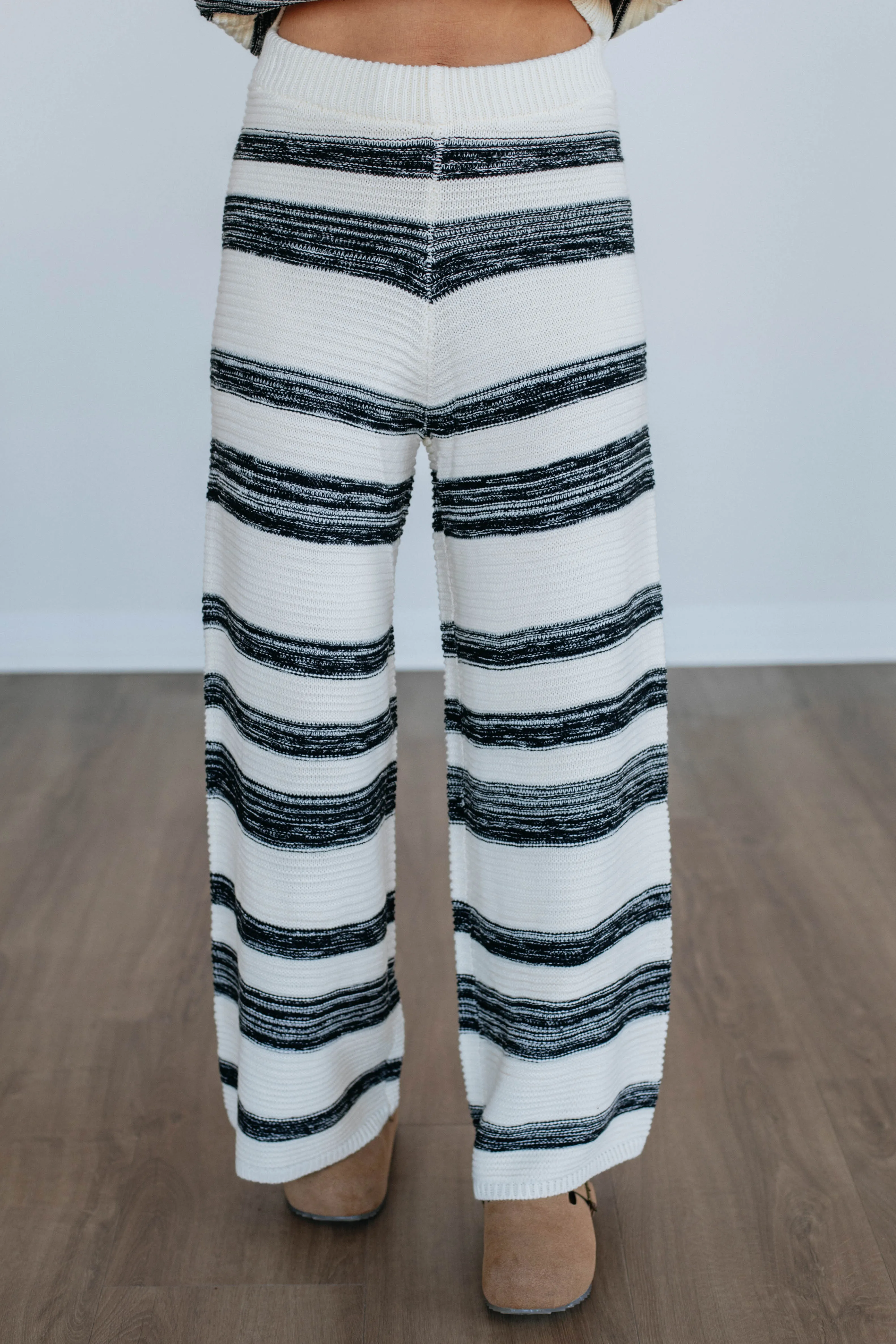 Everyday Cozy Maygan Striped Sweater Pants