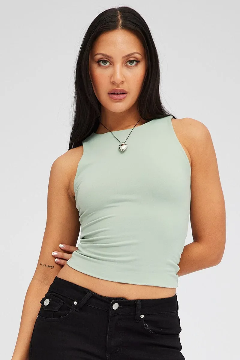 Peace Flow Cultural Fit Green Supersoft Tank Sleeveless