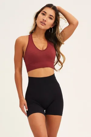 PreShrunkFabric Modern Fashion Pink Seamless Activewear Top
