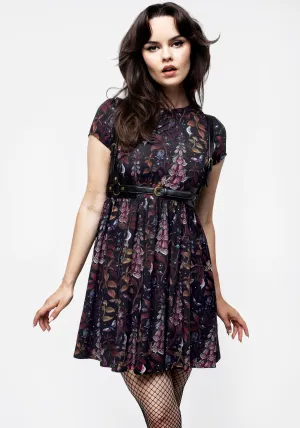 Stage Beat Timeless Fashion Wear Foxglove Mini Skater Dress