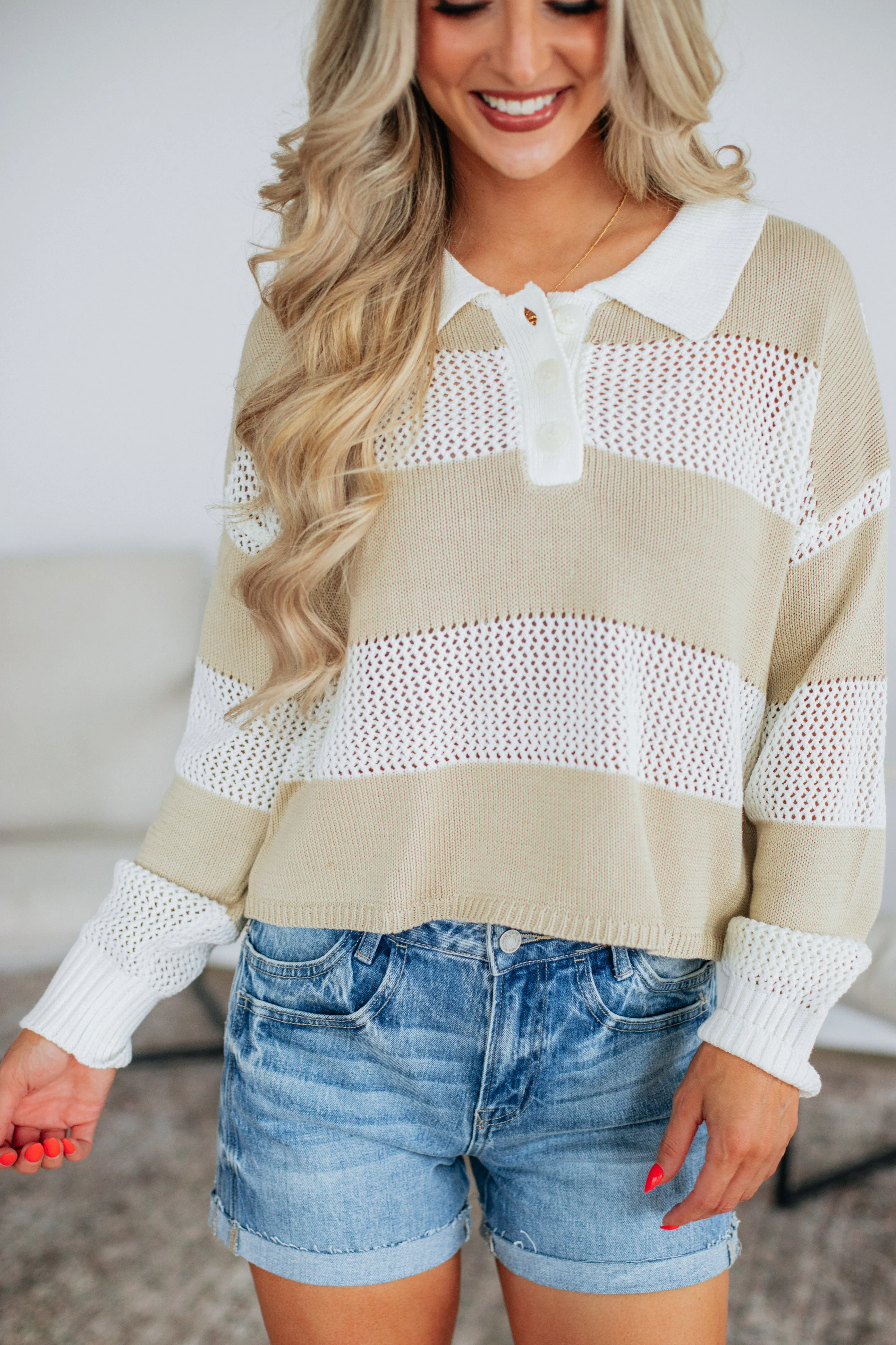 Lachlan Striped Top Premium Comfort Chilly Look