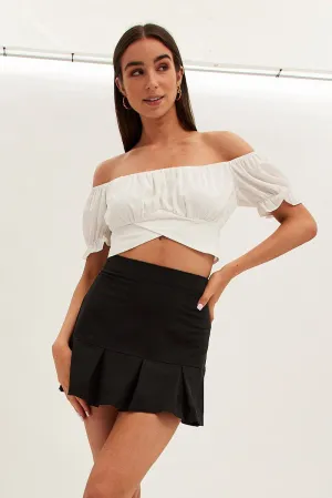 Easy Care Street Attire Black Tennis Skirt