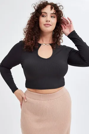 Crisscross Details Flared hem Beige Knit Skirt Elastic Waist Midi Flare Rib