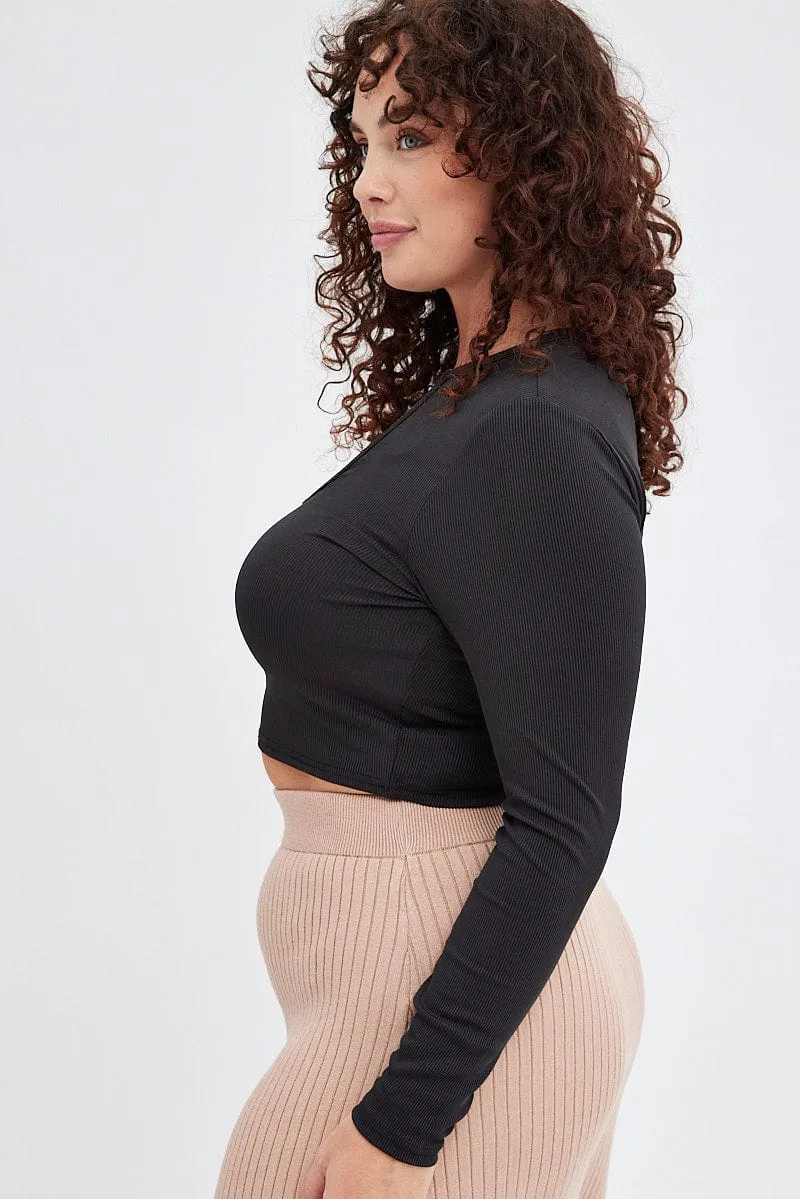 Couture Inspired Beige Knit Skirt Elastic Waist Midi Flare Rib