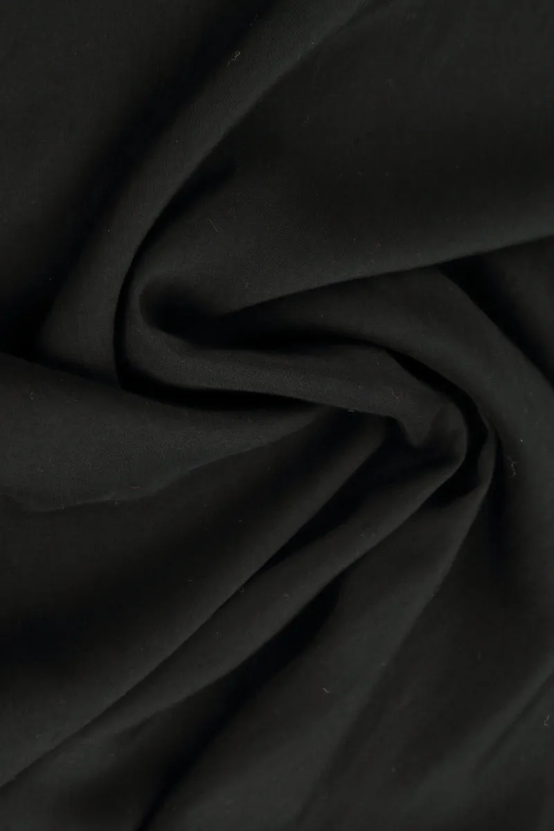 Sleeveless Mini Black Cotton Dress Chic Accessory StretchableFabric
