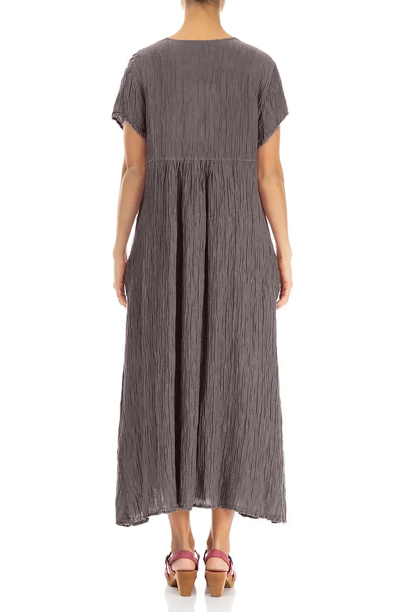 Stage Soul Team Edge Romantic Crinkled Truffle Silk Dress