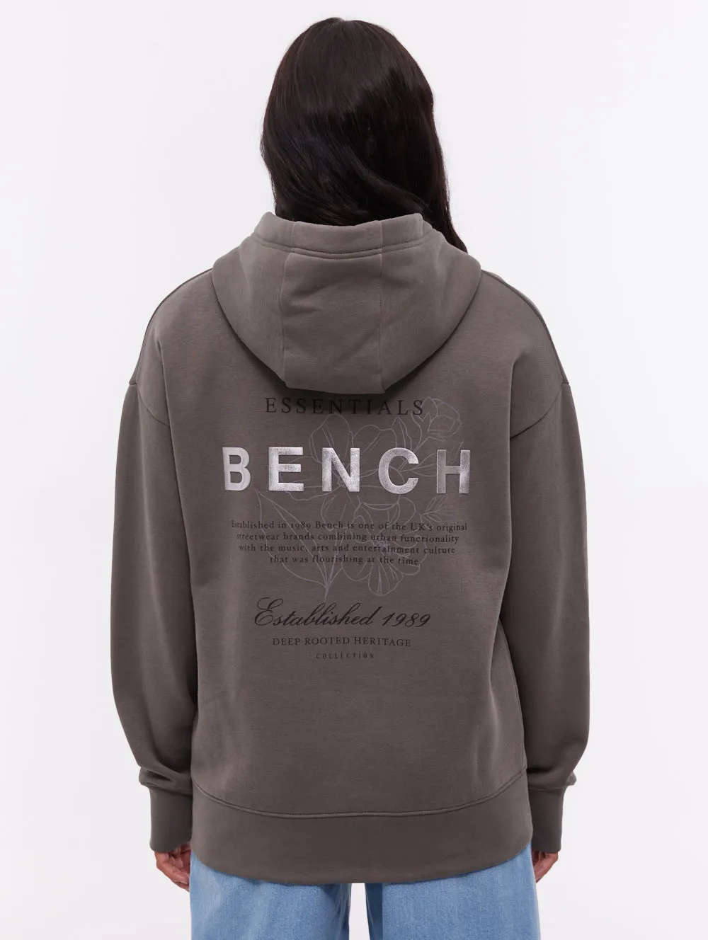 Harmy Back Graphic Hoodie - Grey Everyday Style