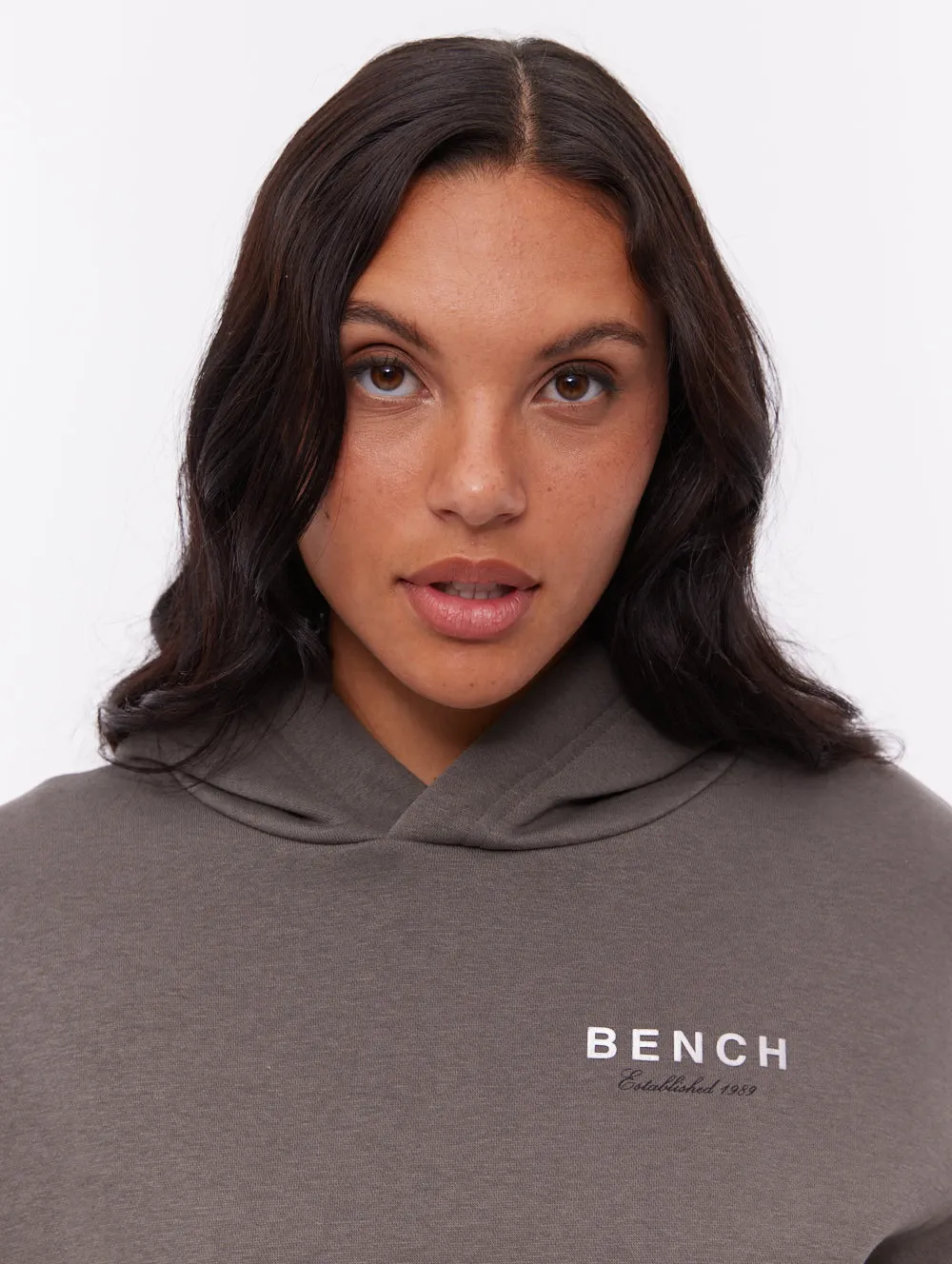 Relaxation Wear Harmy Back Graphic Hoodie - Grey
