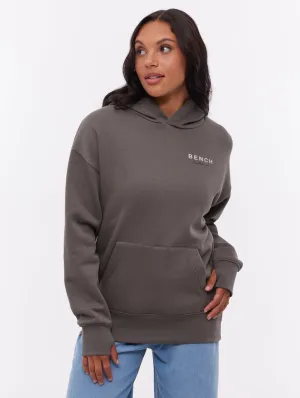 Farm Glow Harmy Back Graphic Hoodie - Grey