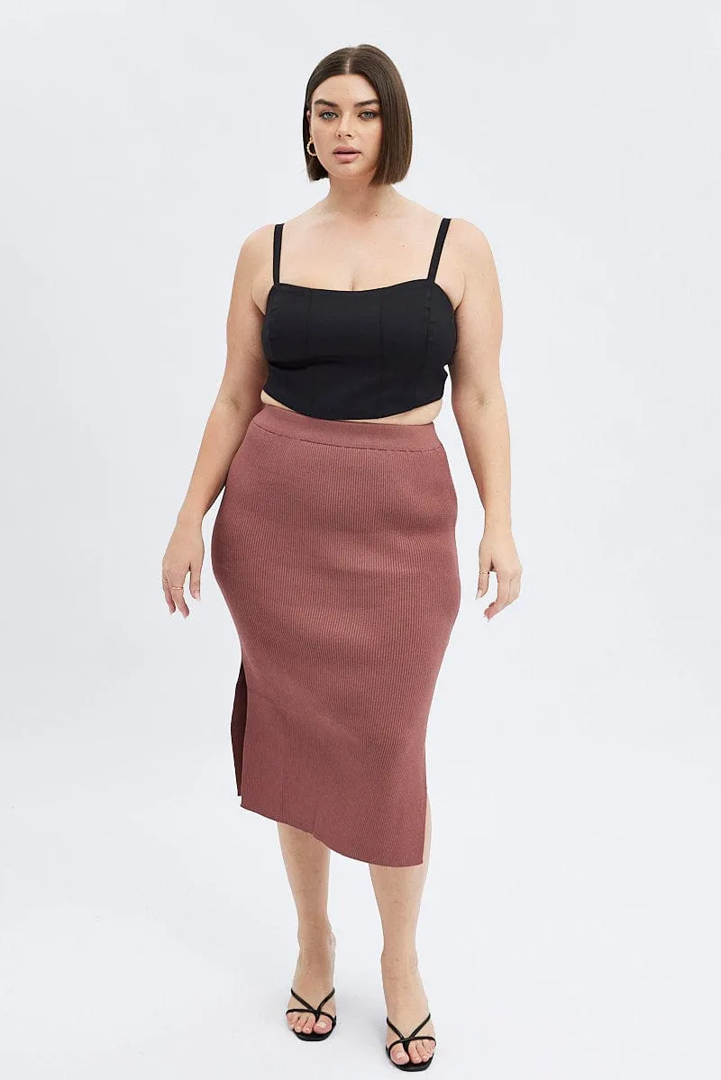 NonSlipTrim Black Corset Top Sleeveless Crop