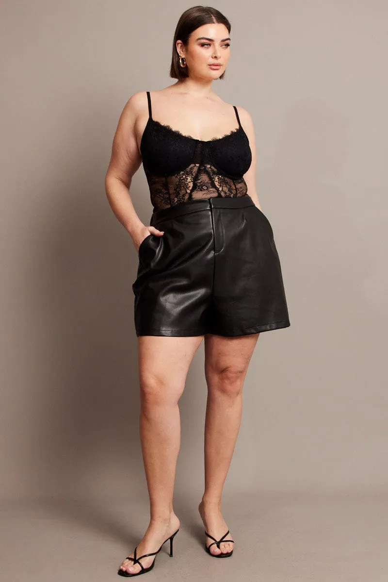 Black Lace Bodysuit Breezy Design