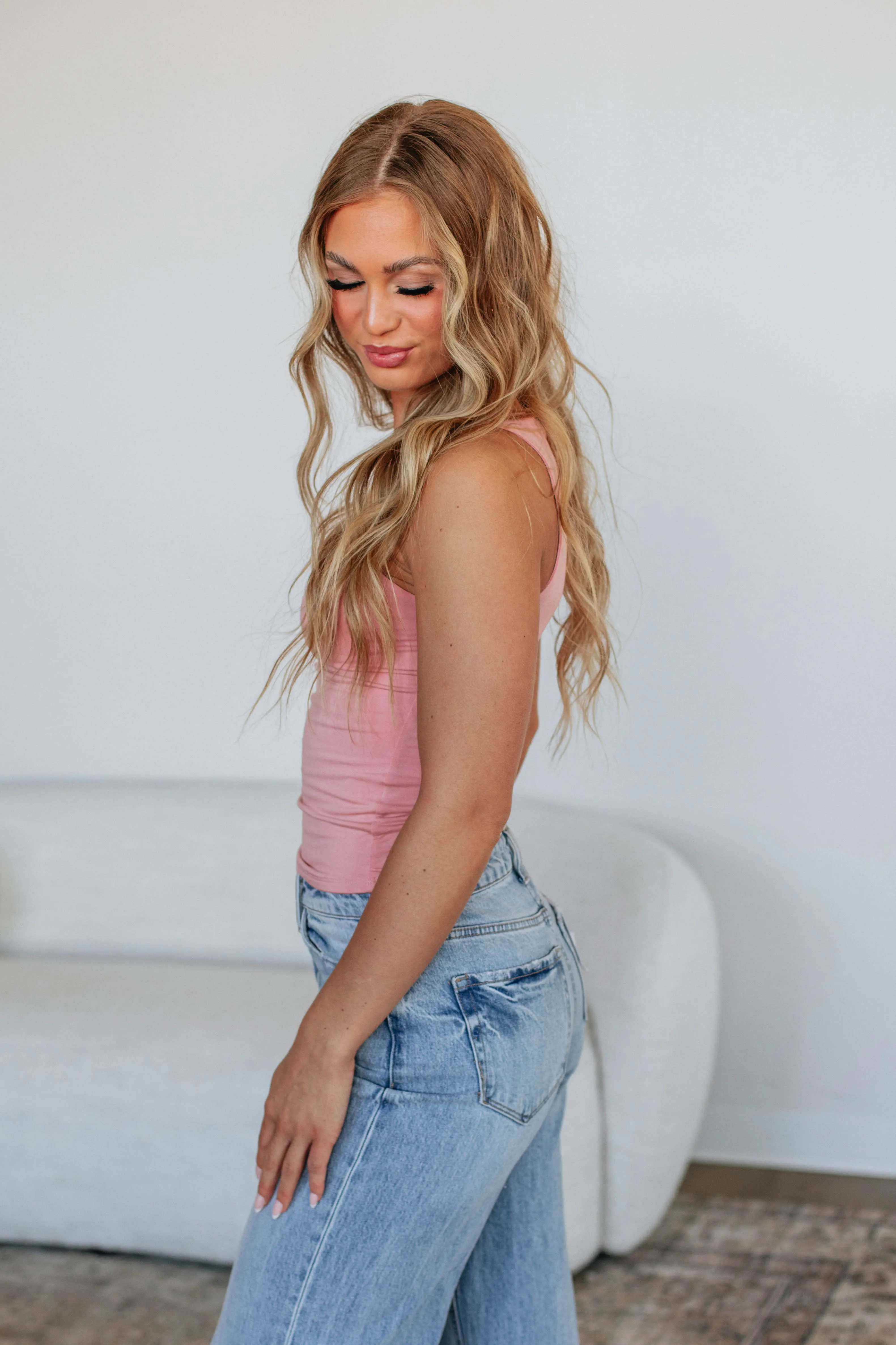 Breathable Design Ariel Basic Tank - Blush