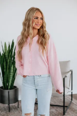 Brooke Cardigan - Baby Pink Timeless Layering Trendy Look