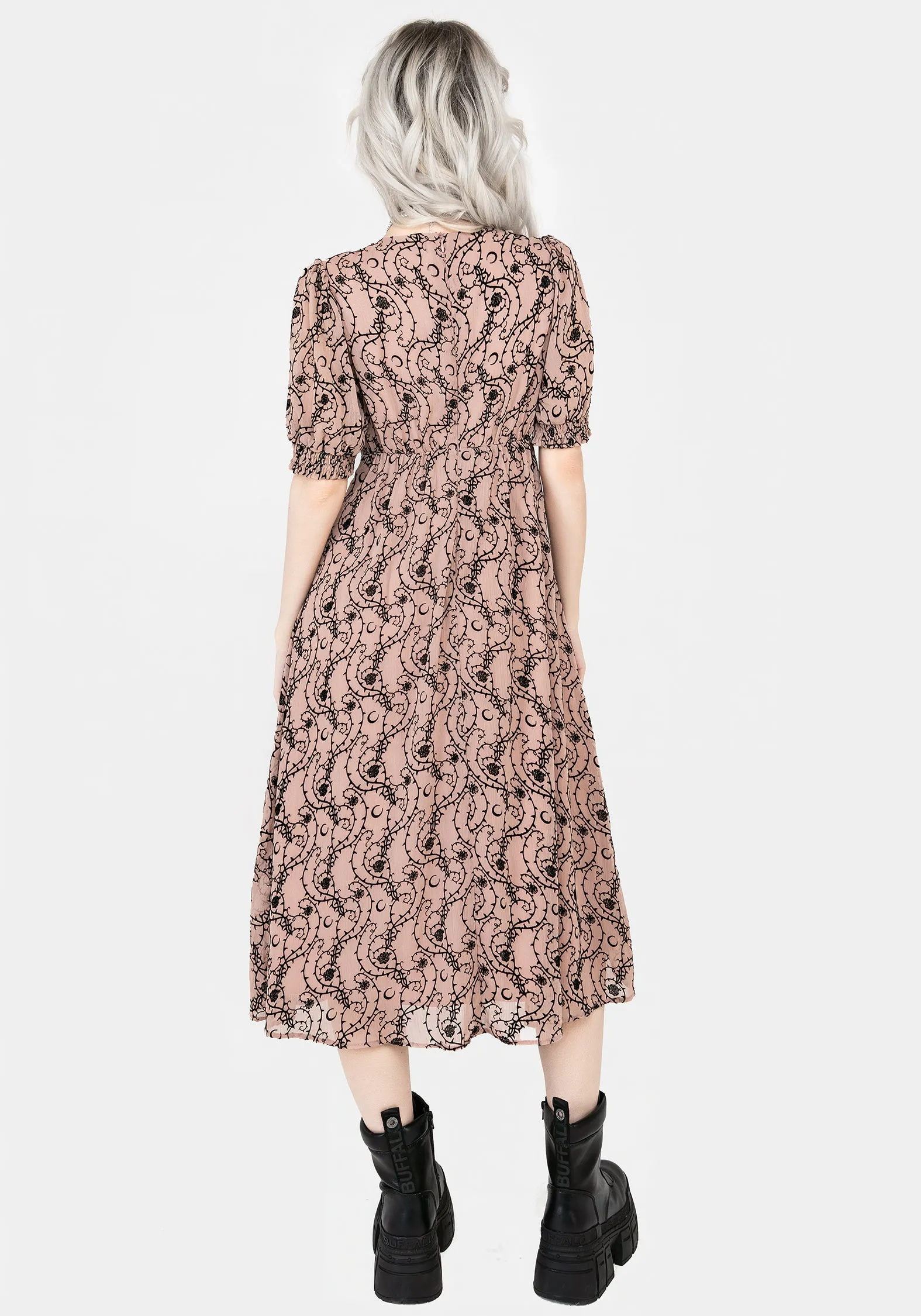 skin friendly Rosethorn Corset Midi Dress
