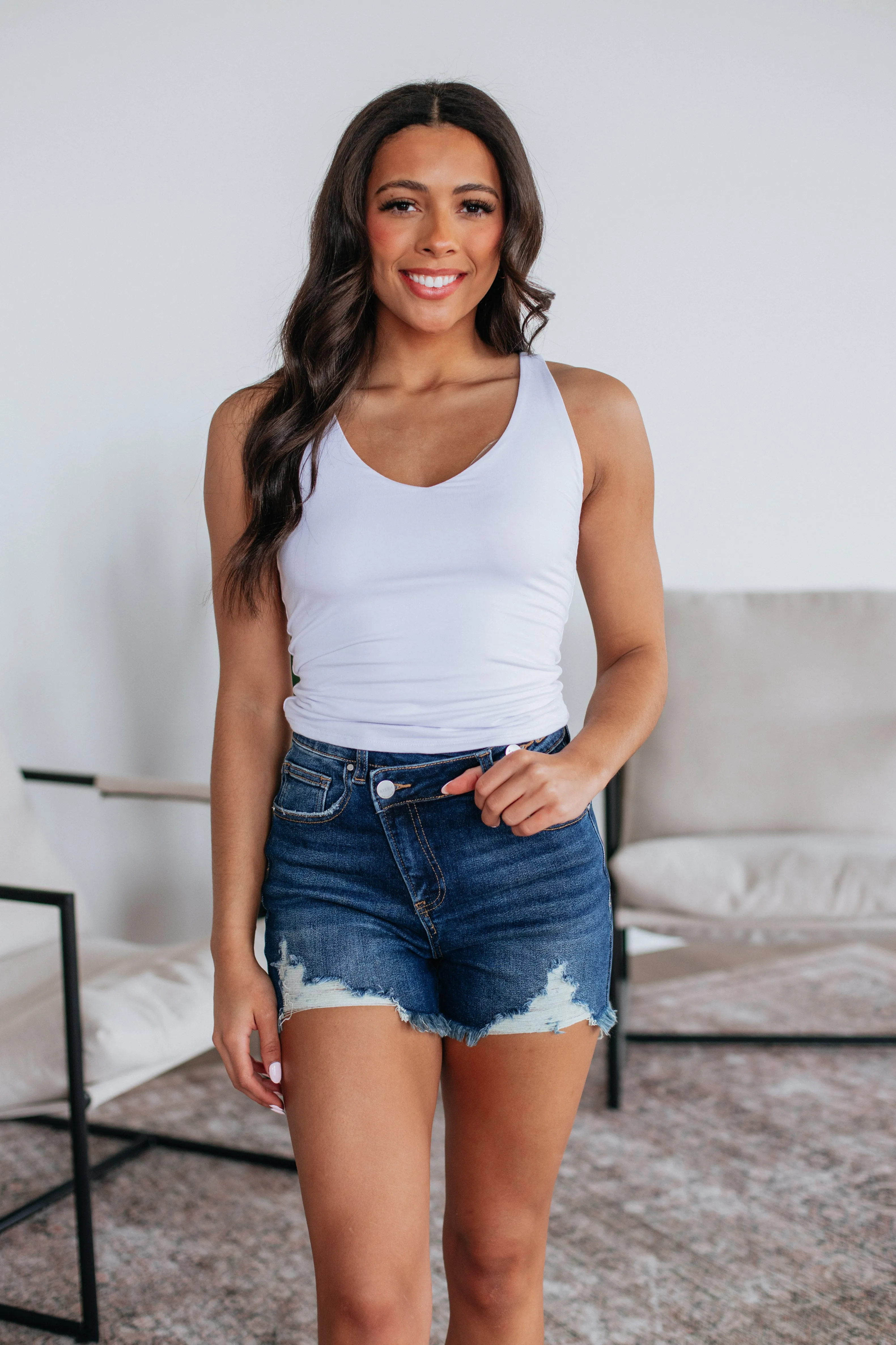 Weight - balanced Mesh Panel Insert Briar Basic Tank - Ivory