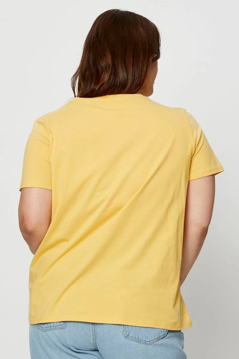 Light Must T-shirt Short Sleeve Cotton Ruffled edges Soft Wearable