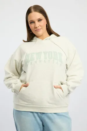 Relaxed Fit Hoodie Breathable Grey Oversized Sweatshirt Hooded Long Sleeve Crew Neck