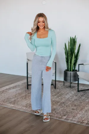 Bodhi Knit Pants - Heather Grey Relaxed Layers