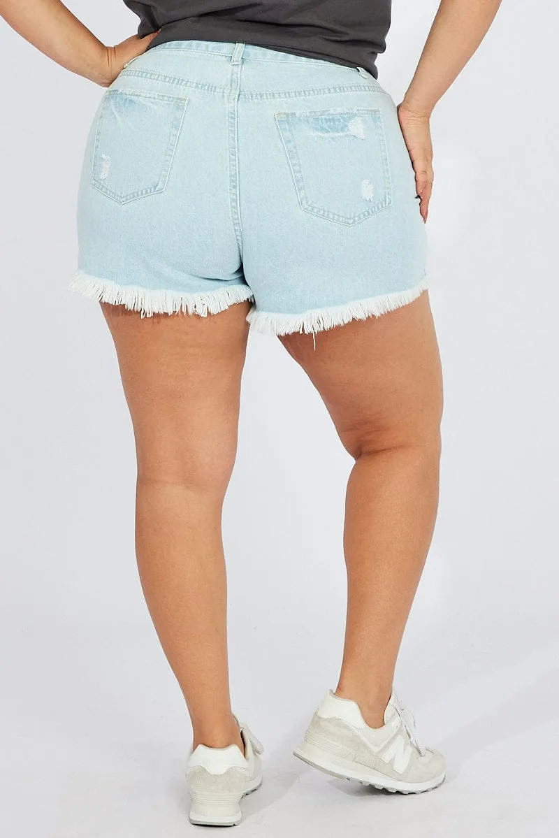 Stylish Jeans Sporty Dress Denim Relaxed Shorts High Rise