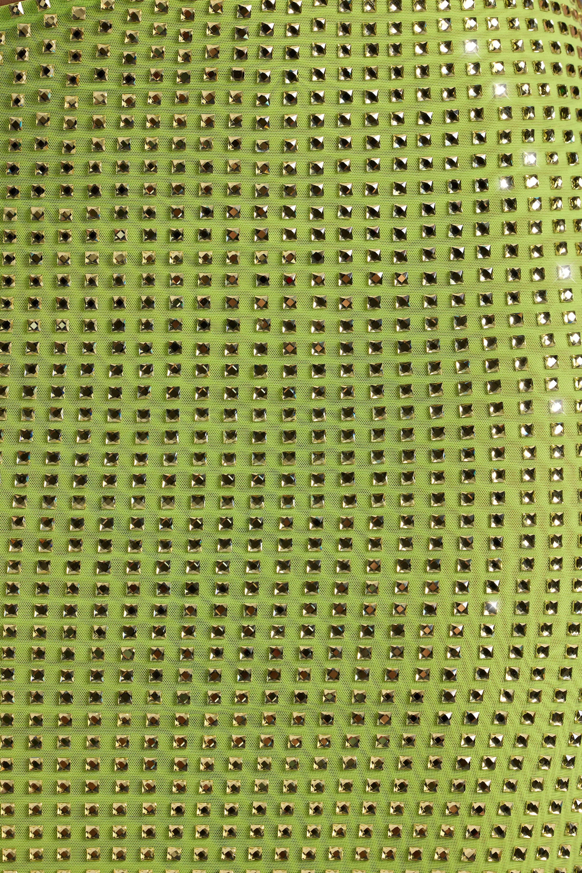 Embellished Cut-Out Bandeau Maxi Dress in Pear Green Perfect for layering or wearing on its own this dress adapts to any season
