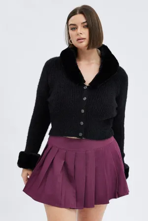 Glamorous Appeal Purple Mini Tennis Skirt