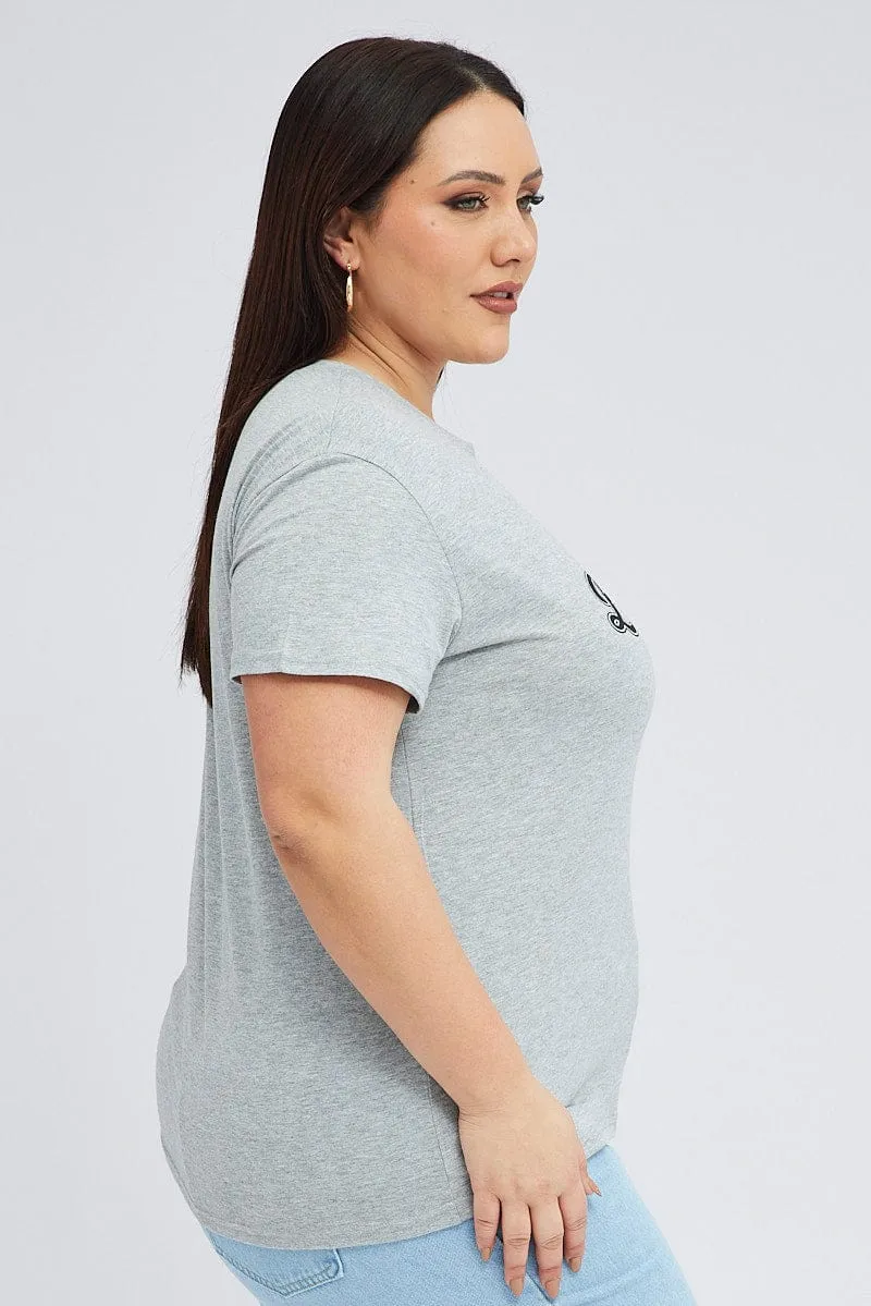 polo neck Ultra Soft Texture Grey Short Sleeve Grey Regular Brooklyn T-shirt