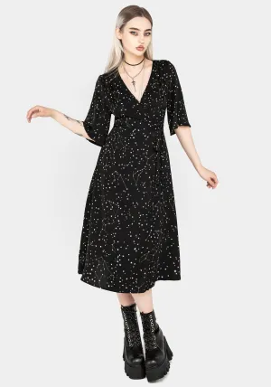 Classic outdoor midi Body Confident Celestial Midi Kimono Dress