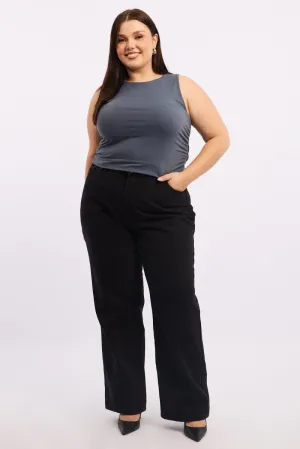 Blue Tank Top Crew Neck Supersoft SnagProofMaterial Trendy Outerwear