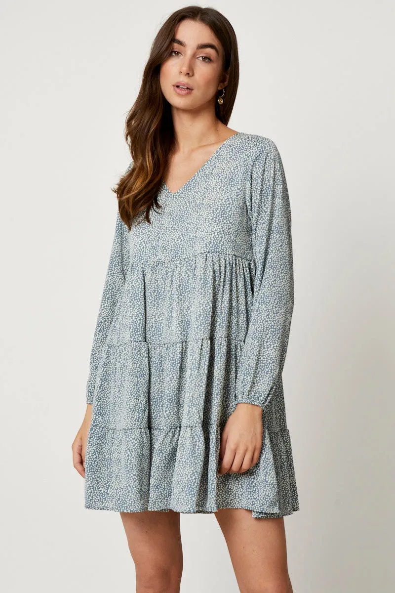 Classic Look Stream Fit Print Skater Dress