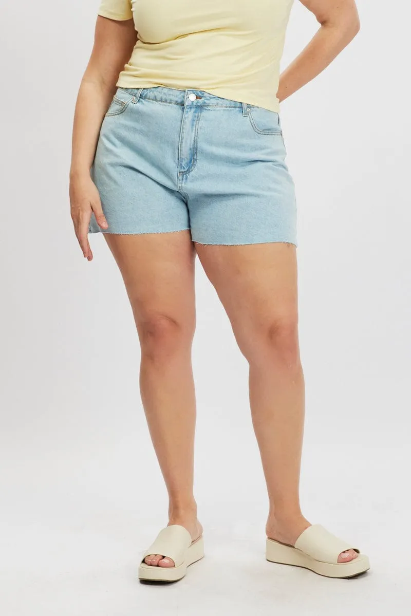 Denim Relaxed Shorts High Rise UniversalFit Lightweight Composite