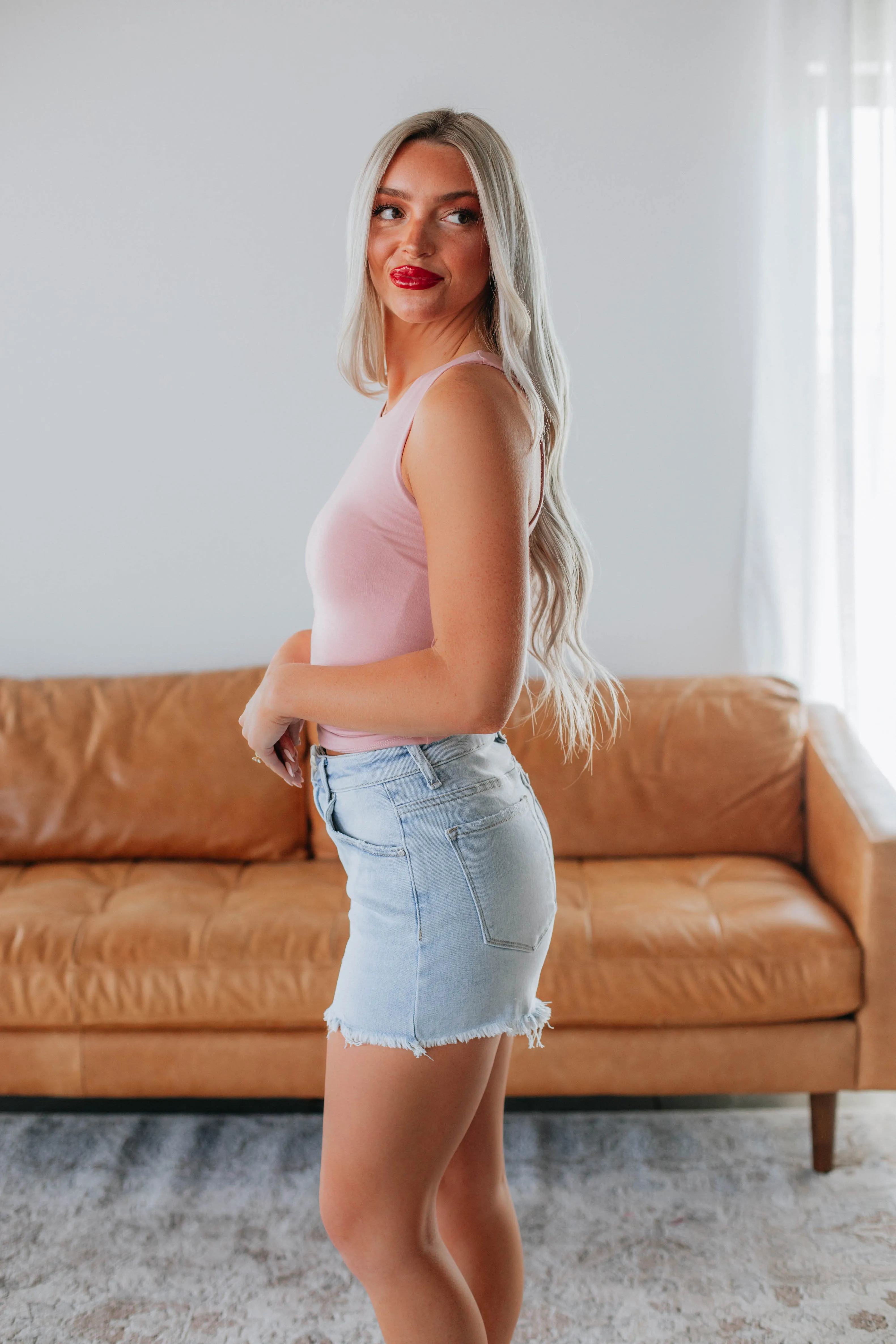 gas storage Demi Basic Tank - Dusty Rose