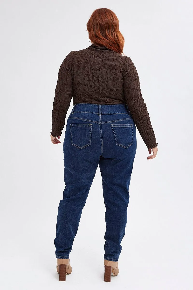 Denim Skinny Denim Jeans High Rise Lightweight Feel