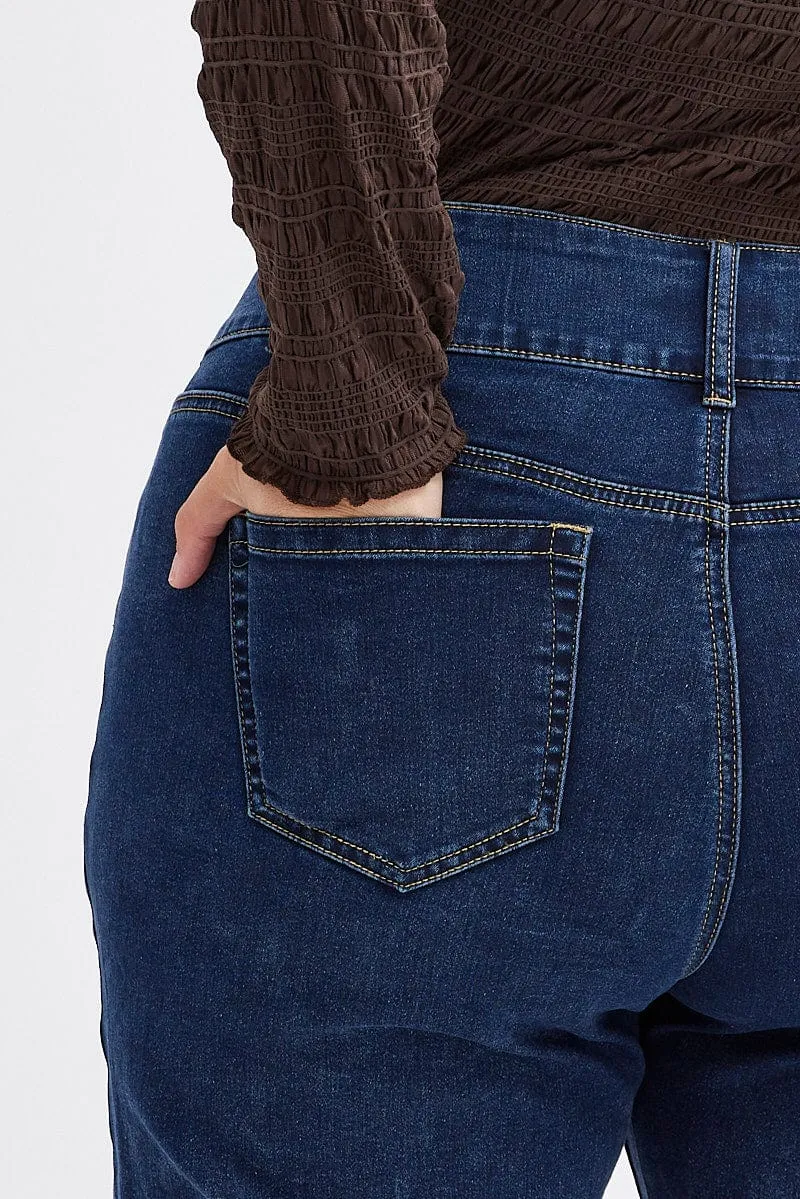 Denim Skinny Denim Jeans High Rise Effortless casual