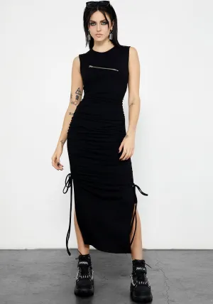 Vibrant summer dress Sleek And Stylish Christine Zip Dress