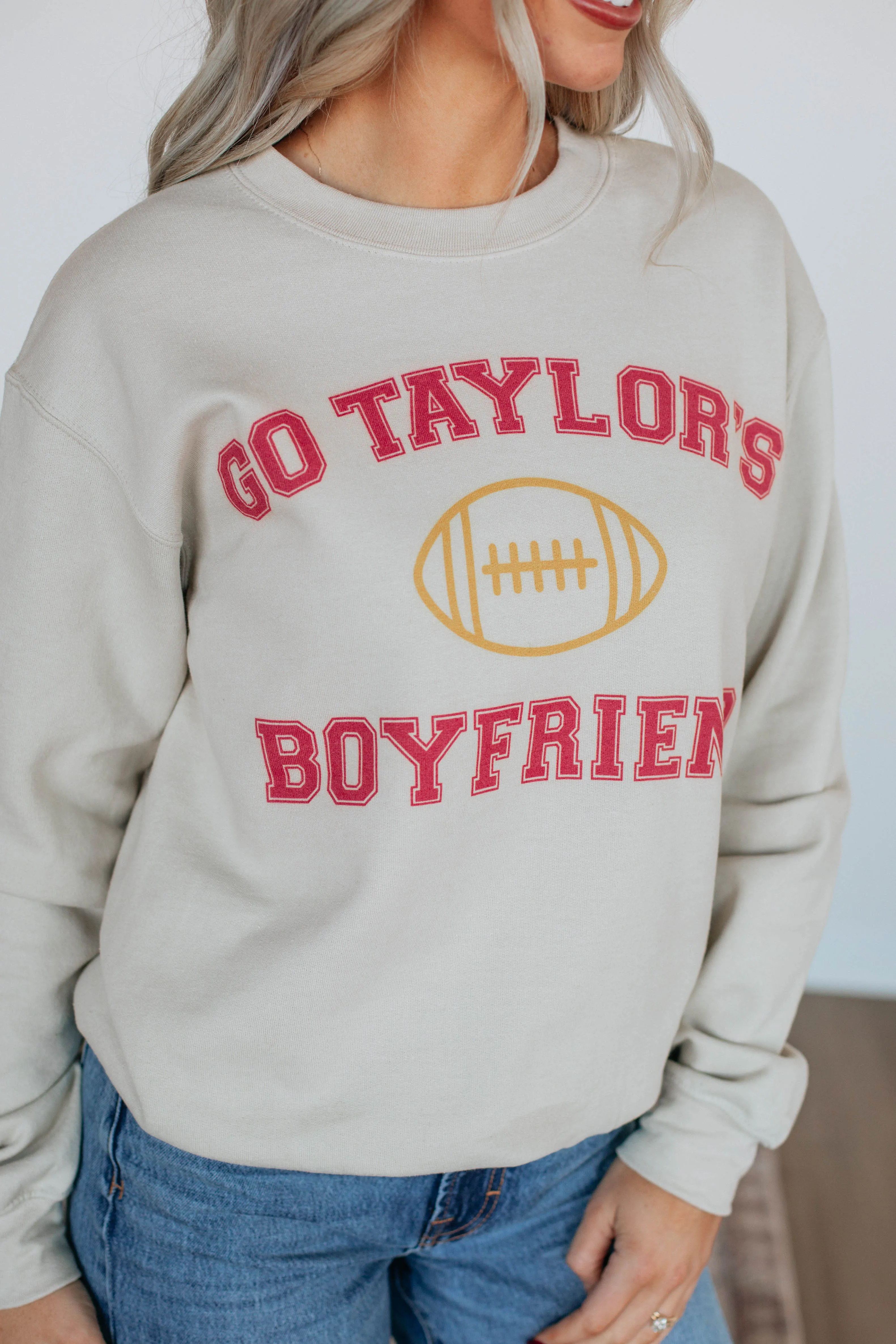 AntiStaticTechnology EcoConscious Production Go Taylor's Boyfriend Crewneck