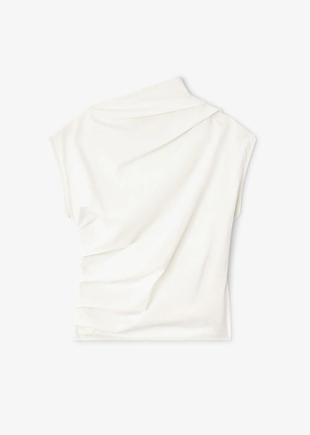 Stretch Cotton Ruched Top Low noise modular