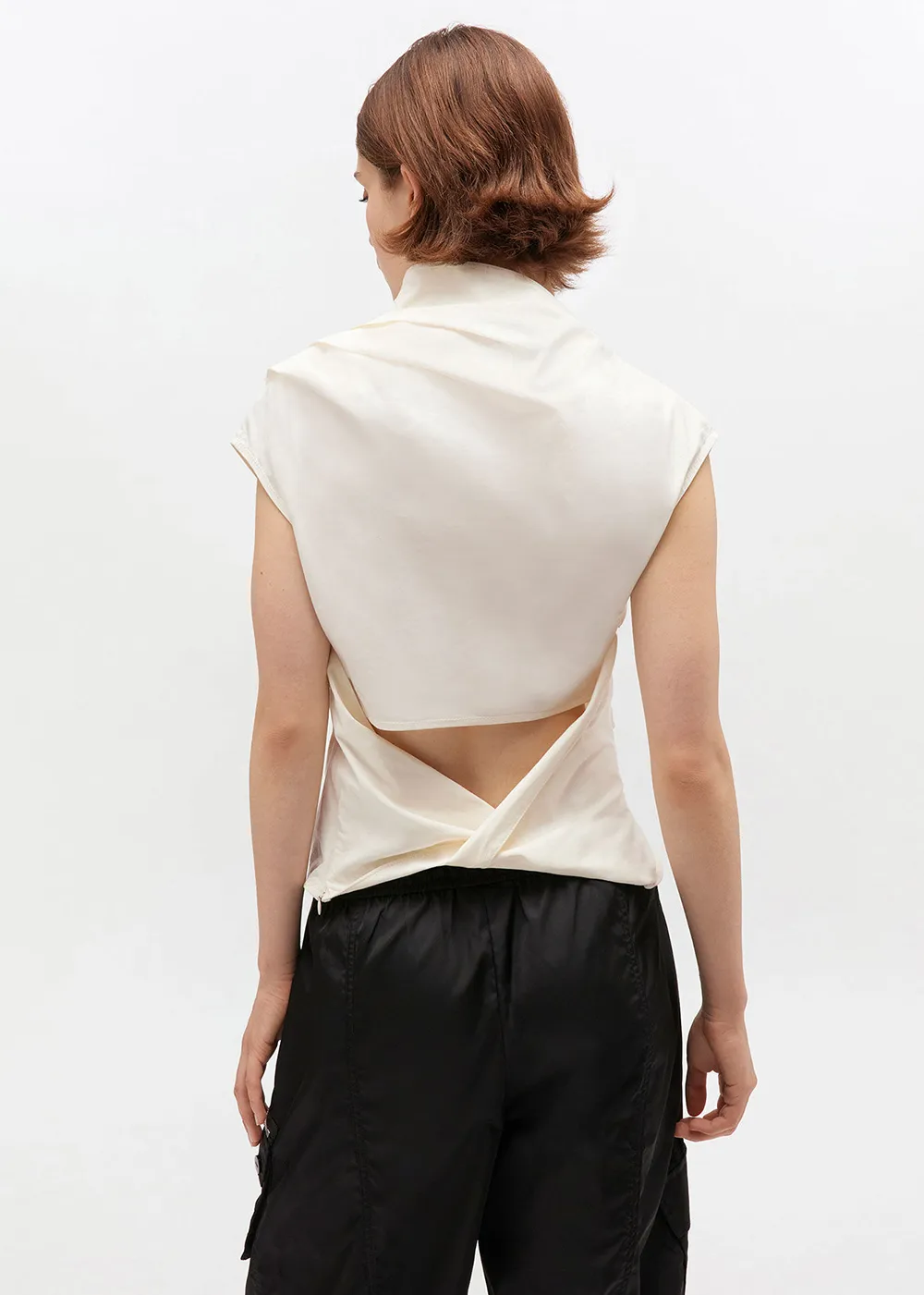 Support - providing Layer Essential Stretch Cotton Ruched Top