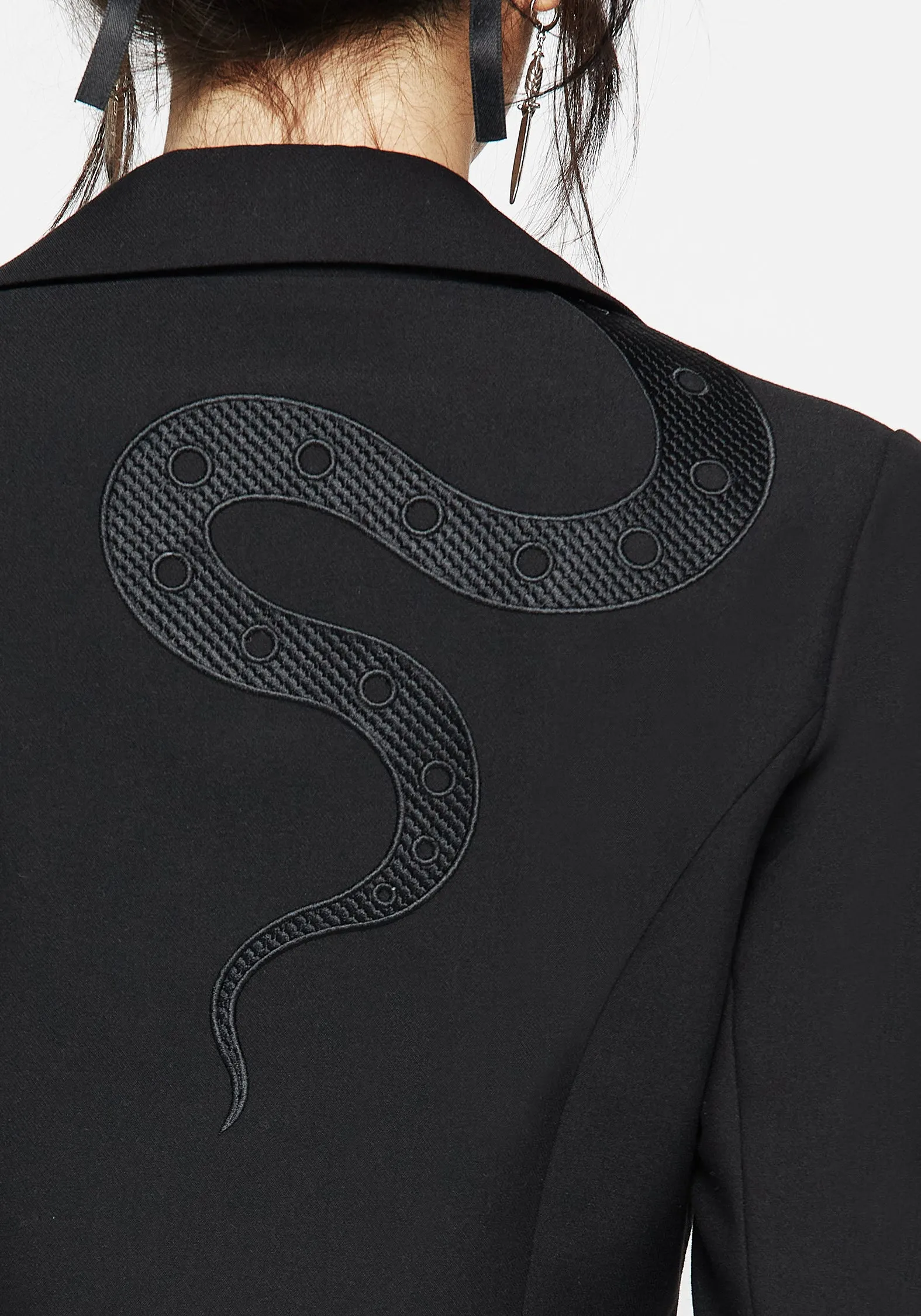 Slither Embroidered Blazer Dress Edge Shine