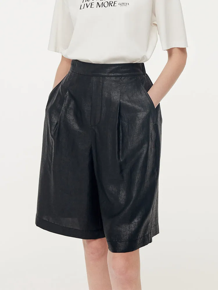 Sweat Wicking Channels 16MM Xiang Yun Silk Unisex Knee Length Shorts