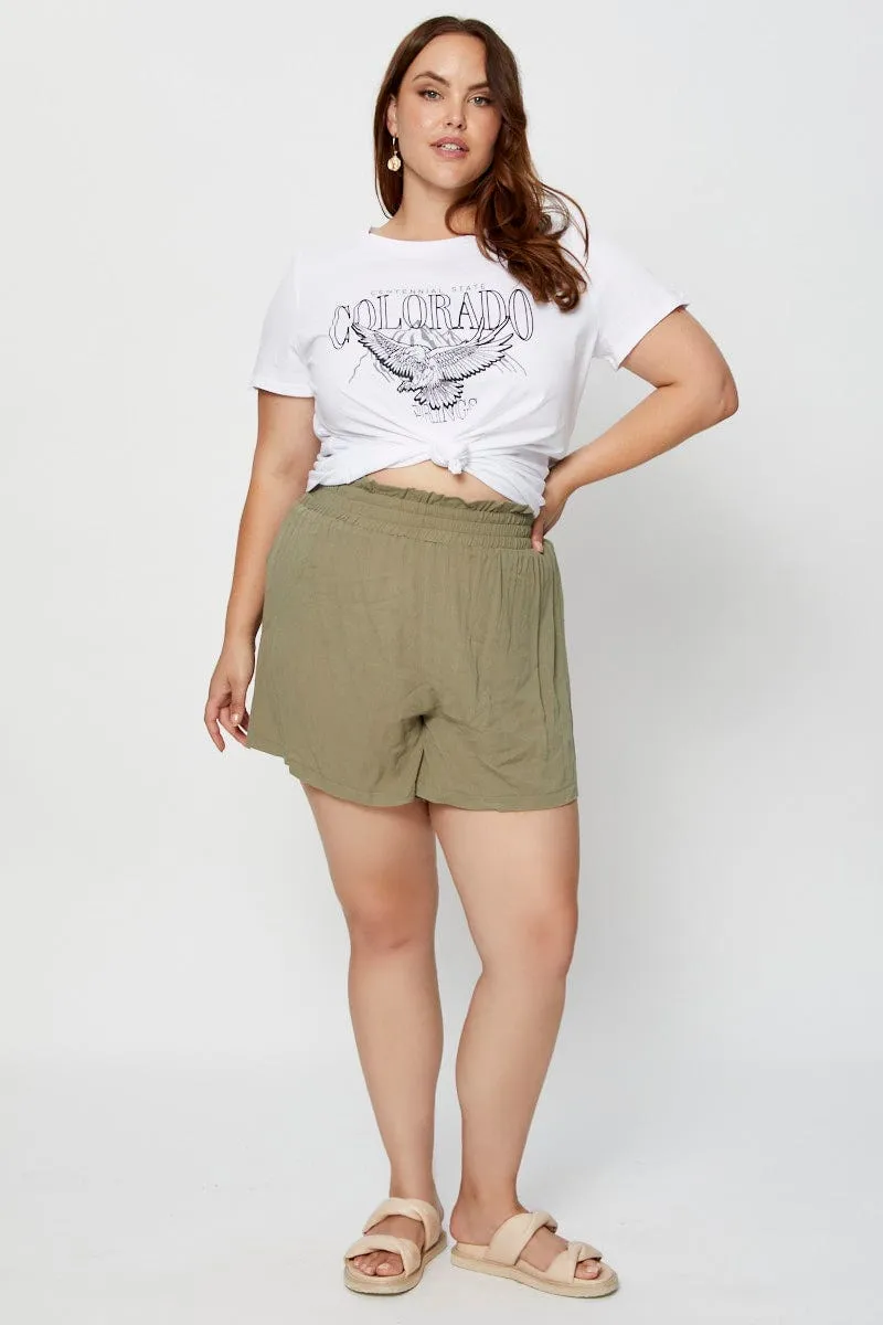 Midweight Knit Affordable accessibility Grey Graphic T-shirt Crew Neck Short Sleeve Cotton