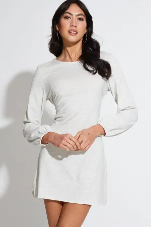 Effortless casual wear Star Heat Grey Mini Dress Long Sleeve
