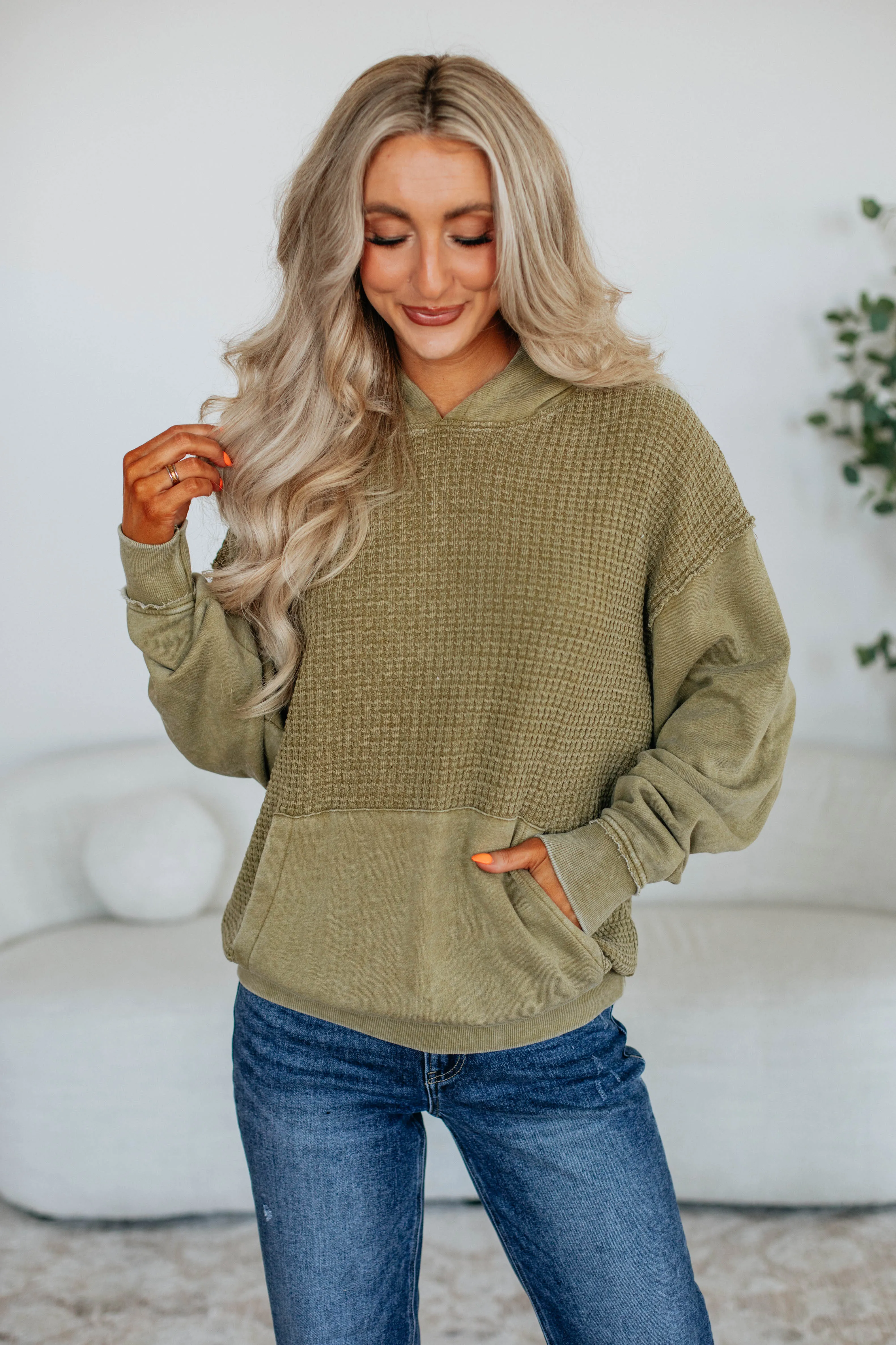 Snug Knit Avie Waffle Knit Pullover