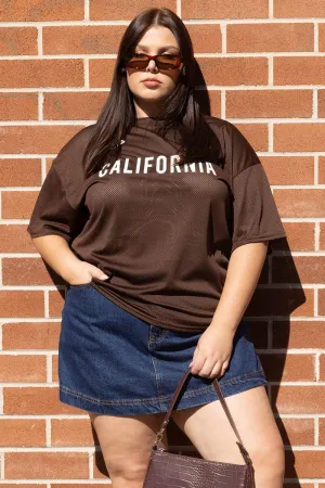 Cozy Wear ComfortOptimizedConstruction Brown Graphic T Shirt Short Sleeve Crew Neck