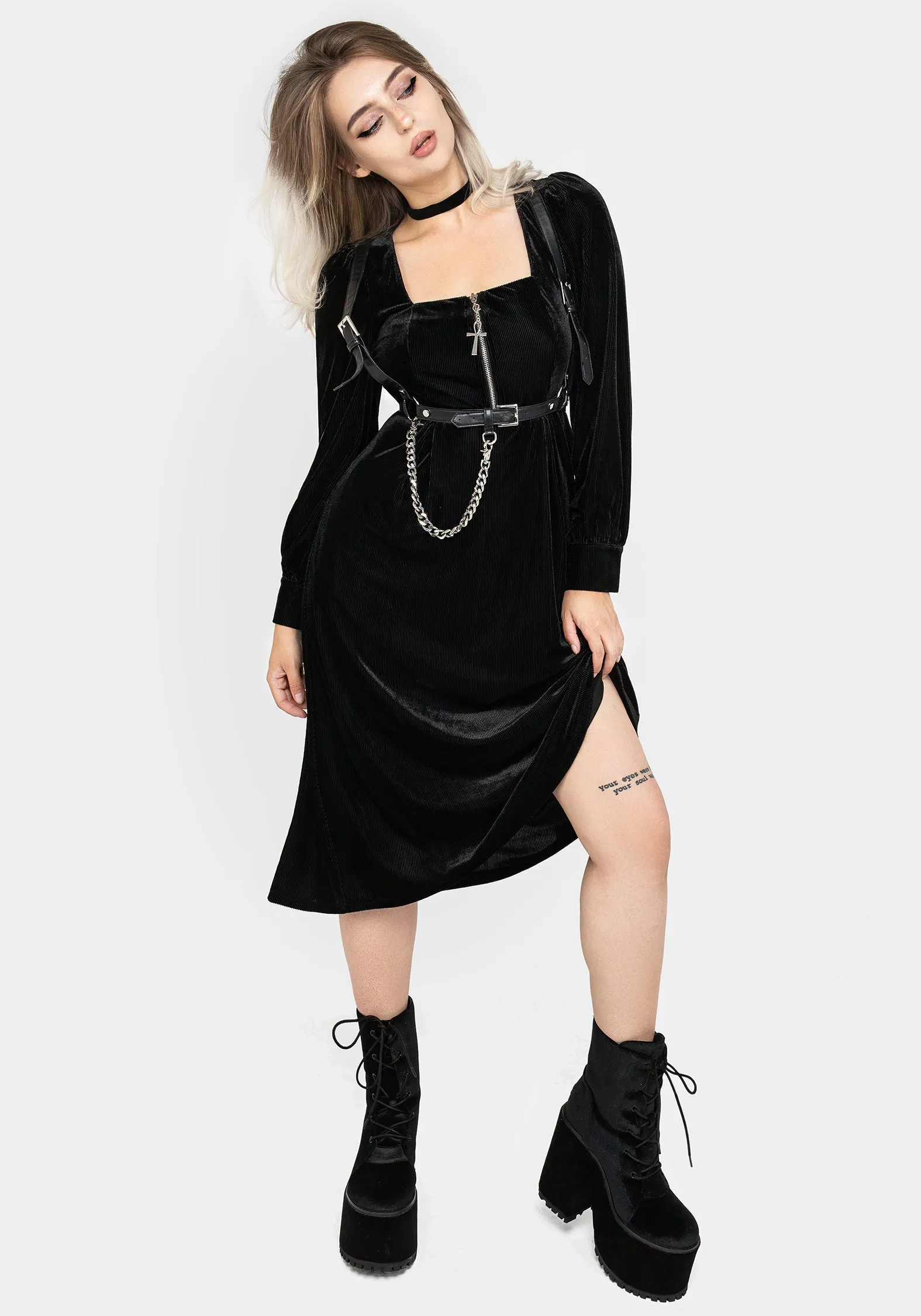 Trendy Comfort Legacy Zip Front Midi Dress
