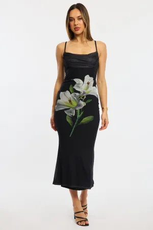 Black Floral Bodycon Dress Maxi With its flowing design and elegant fit this maxi dress is a wardrobe staple The timeless style of this dress ensures that it will remain a staple in your wardrobe for years to come