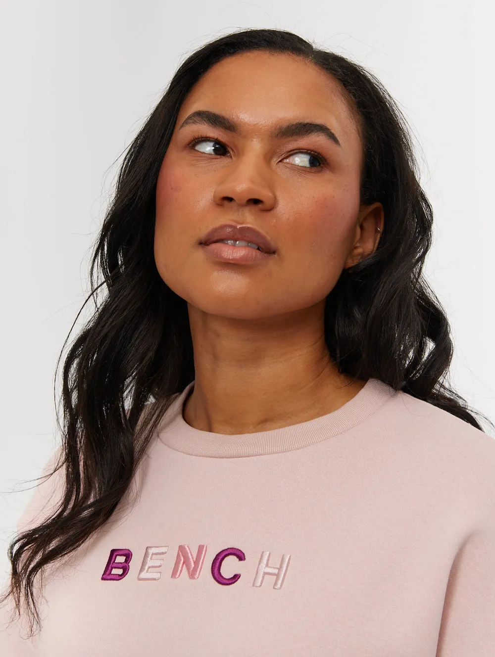 Metro Mode Light Jacket Lilem Block Letter Crew Neck Sweatshirt
