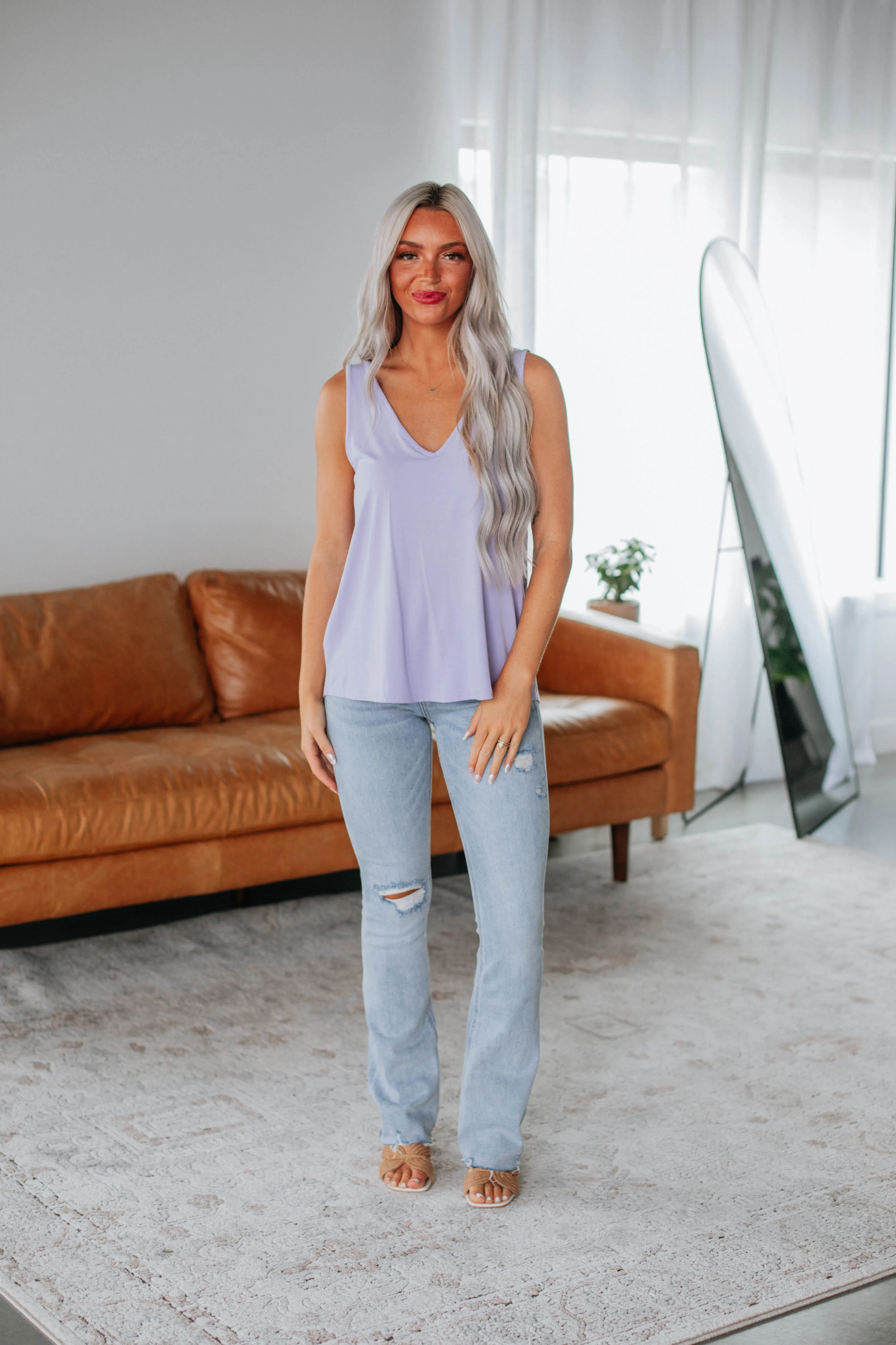 Linley Basic Tank - Pale Lavender combat operation