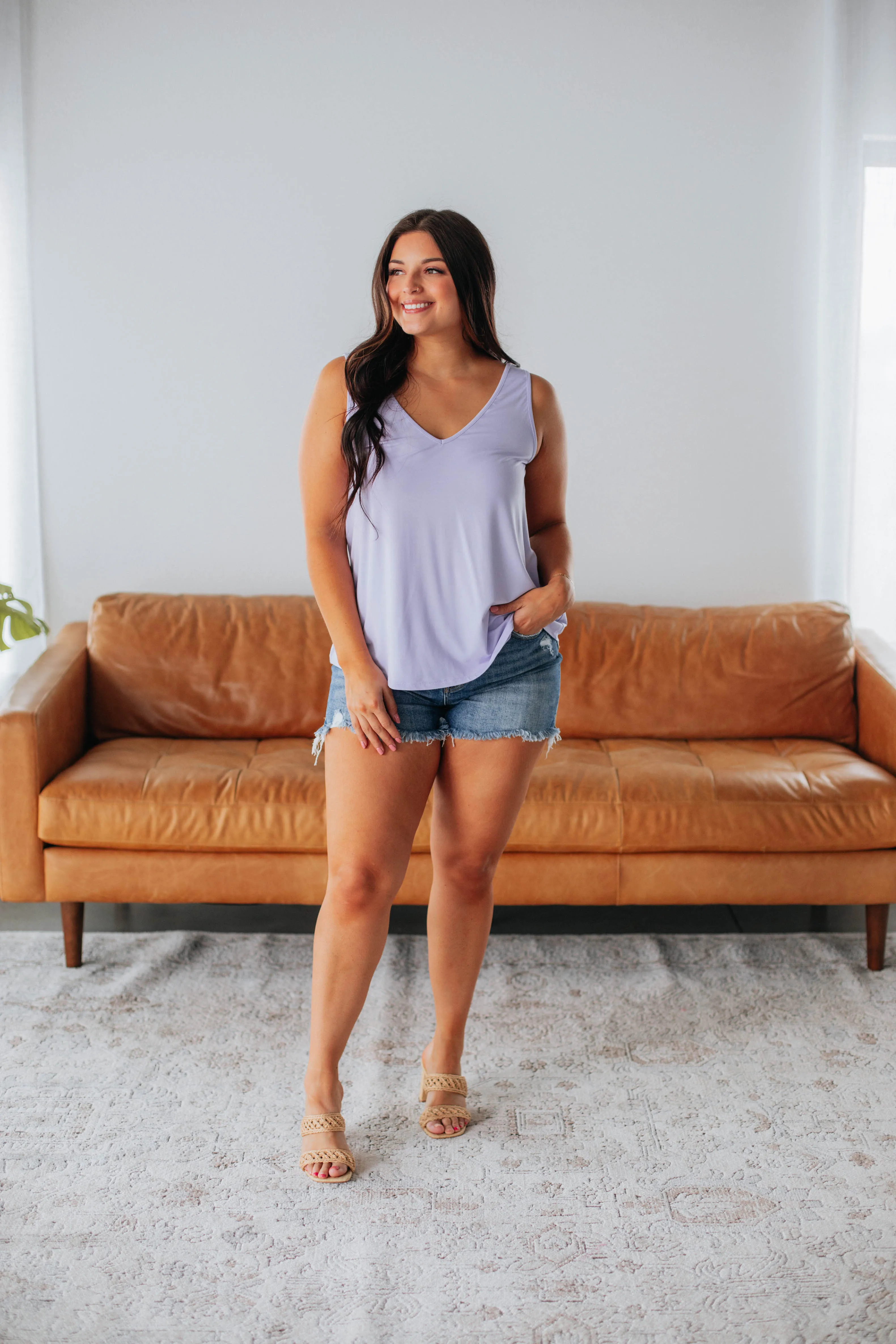 low - torque Linley Basic Tank - Pale Lavender