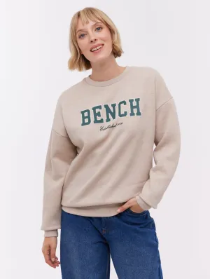 Ercie Collegiate Crew Neck - Beige Snow Core Compact Packable Design